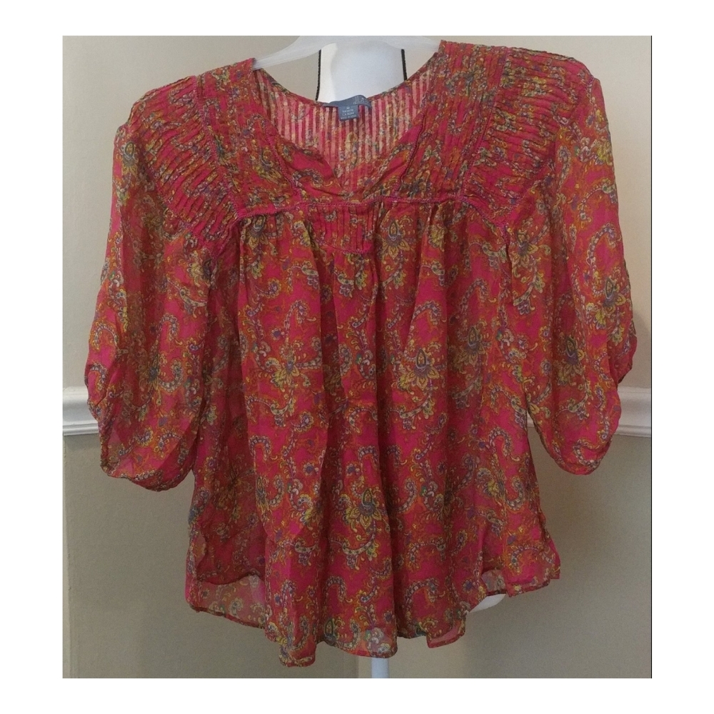 Lil Women's Loose Sheer Blouse M